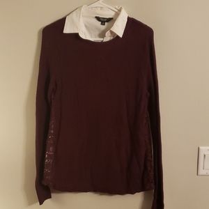 Burgundy Sweater/blouse